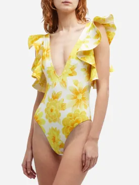 Alemais Women's Sonny Ruffle One-Piece Swimsuit