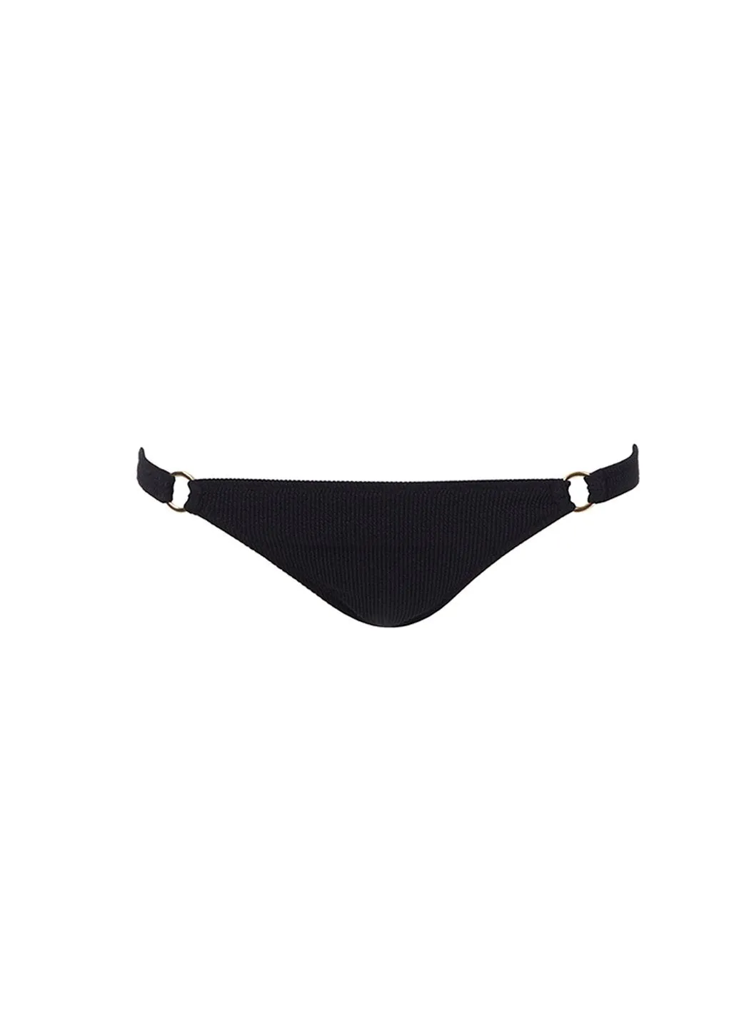 Bari Black Ridges Bikini Bottom