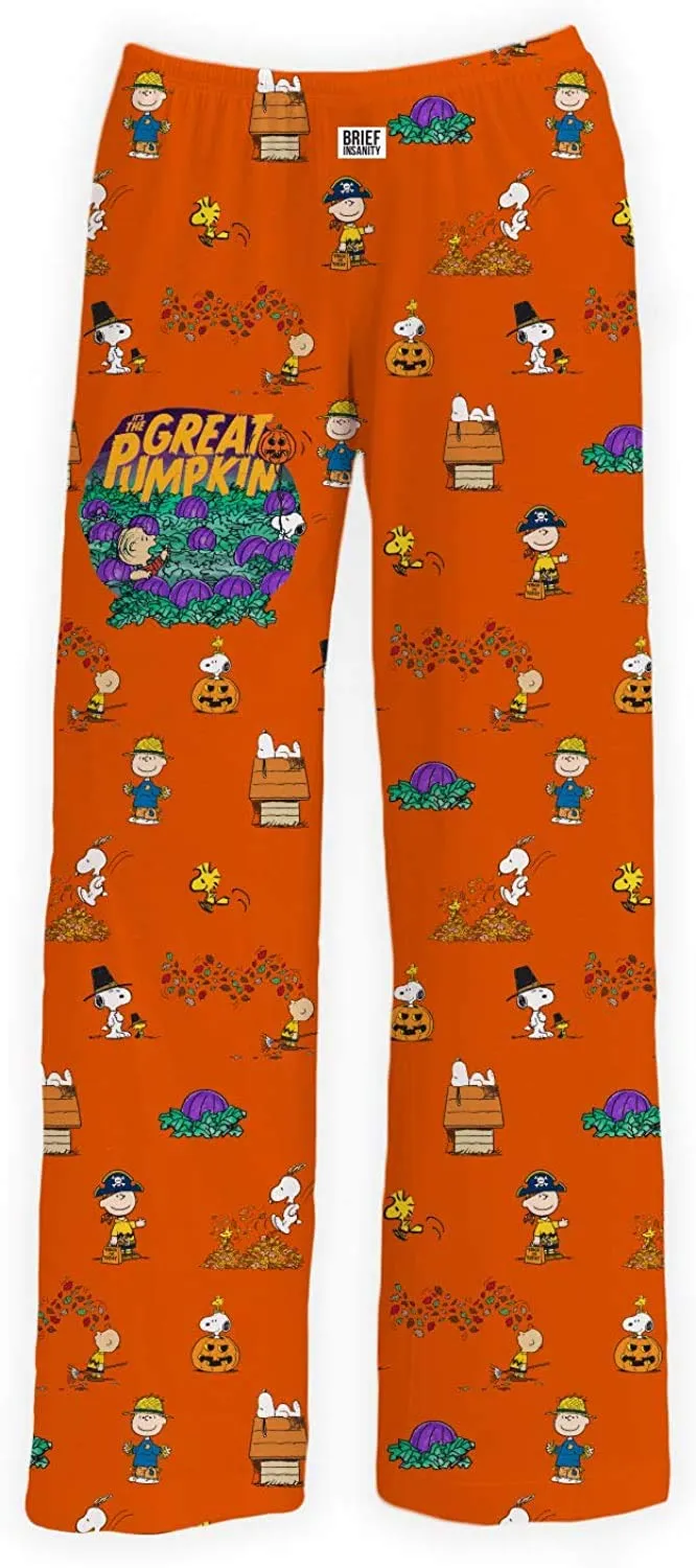 Brief Insanity Snoopy Great Pumpkin PJ Pants -  Large