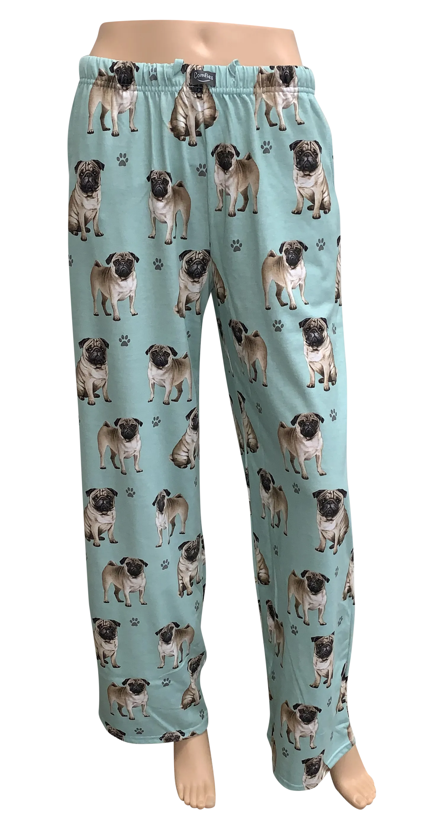 Dog Print Lounge Pants - Pug