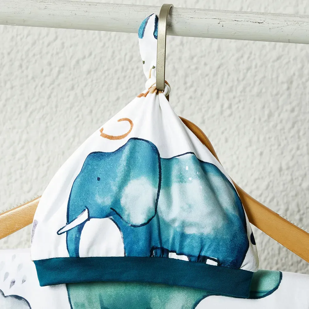 Family Matching Set Allover Half-sleeve Belted Robe and Swaddle Blanket or Cotton Short-sleeve Sets