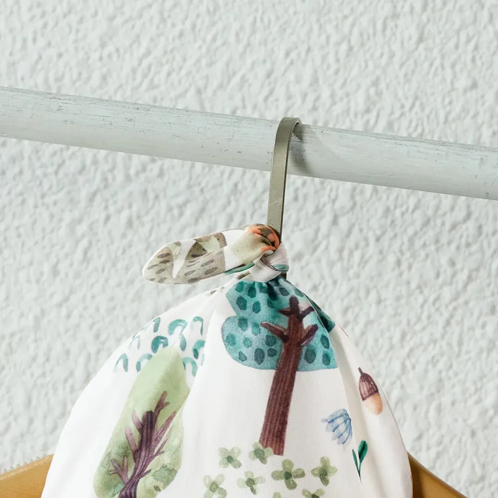 Family Matching Set Allover Half-sleeve Belted Robe and Swaddle Blanket or Cotton Short-sleeve Sets