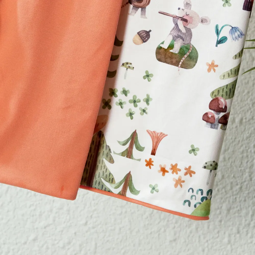 Family Matching Set Allover Half-sleeve Belted Robe and Swaddle Blanket or Cotton Short-sleeve Sets