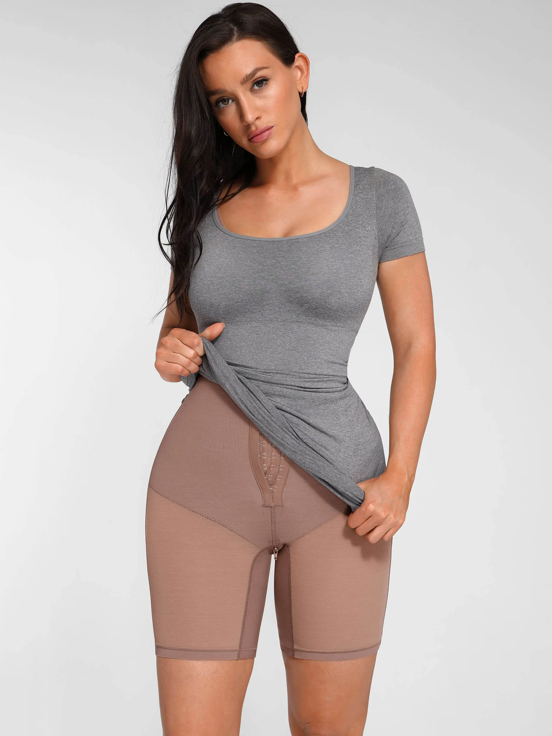 Feelingirl 3-Row Adjustable Support Shapewear for Bust and Waist Sculpting