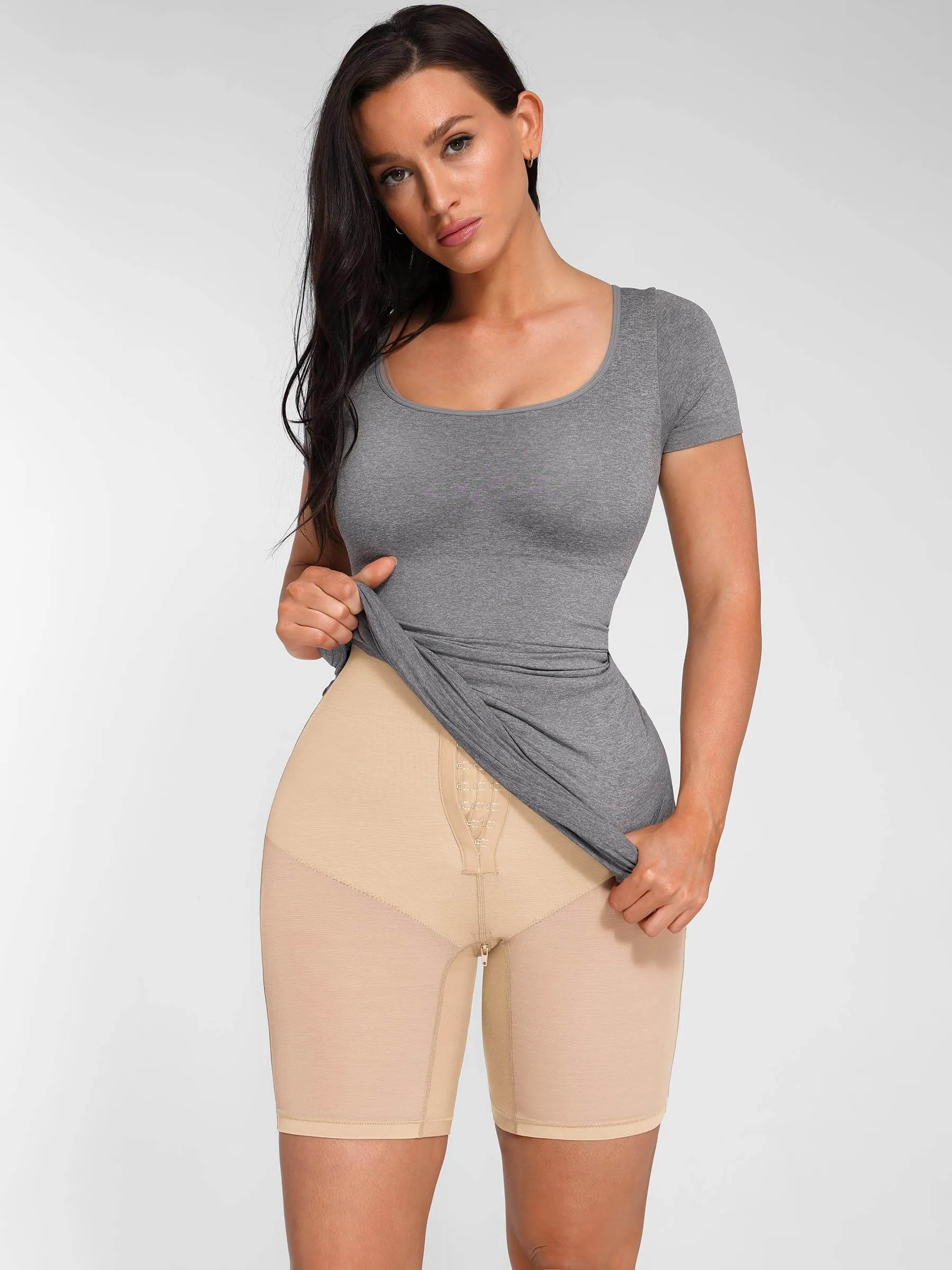 Feelingirl 3-Row Adjustable Support Shapewear for Bust and Waist Sculpting