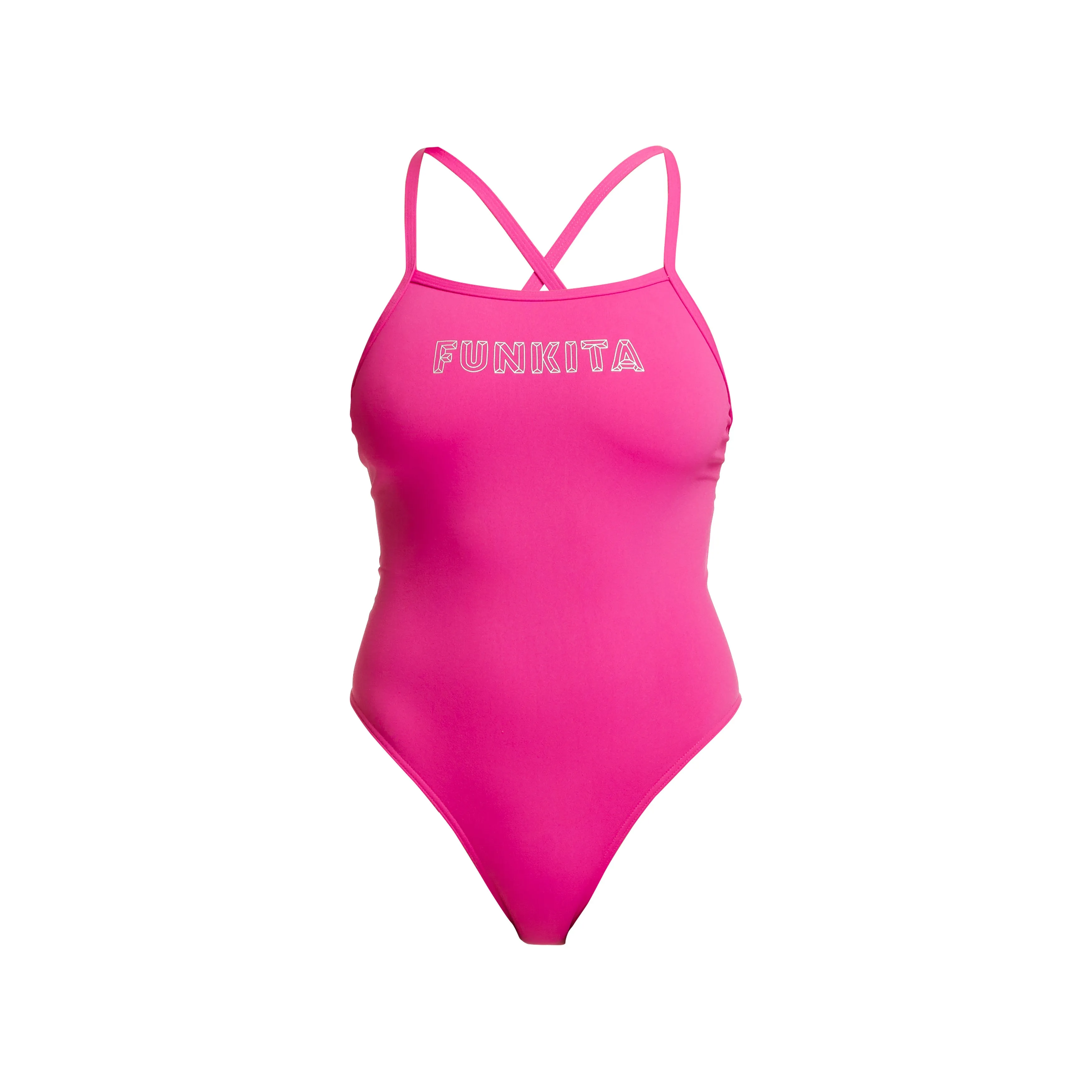 FUNKITA Plain Colour Tie Me Tight One Piece Swimsuit