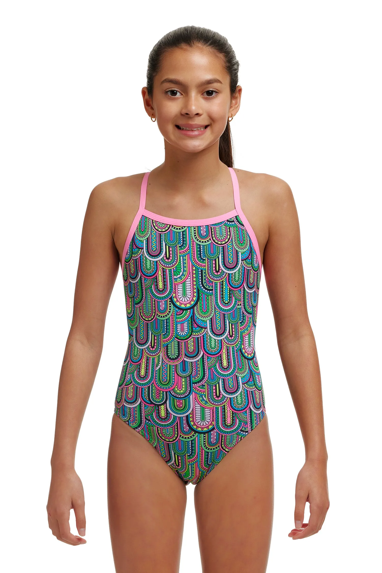 Funkita Spring Flight Girls Tie Me Tight One Piece Swimsuit