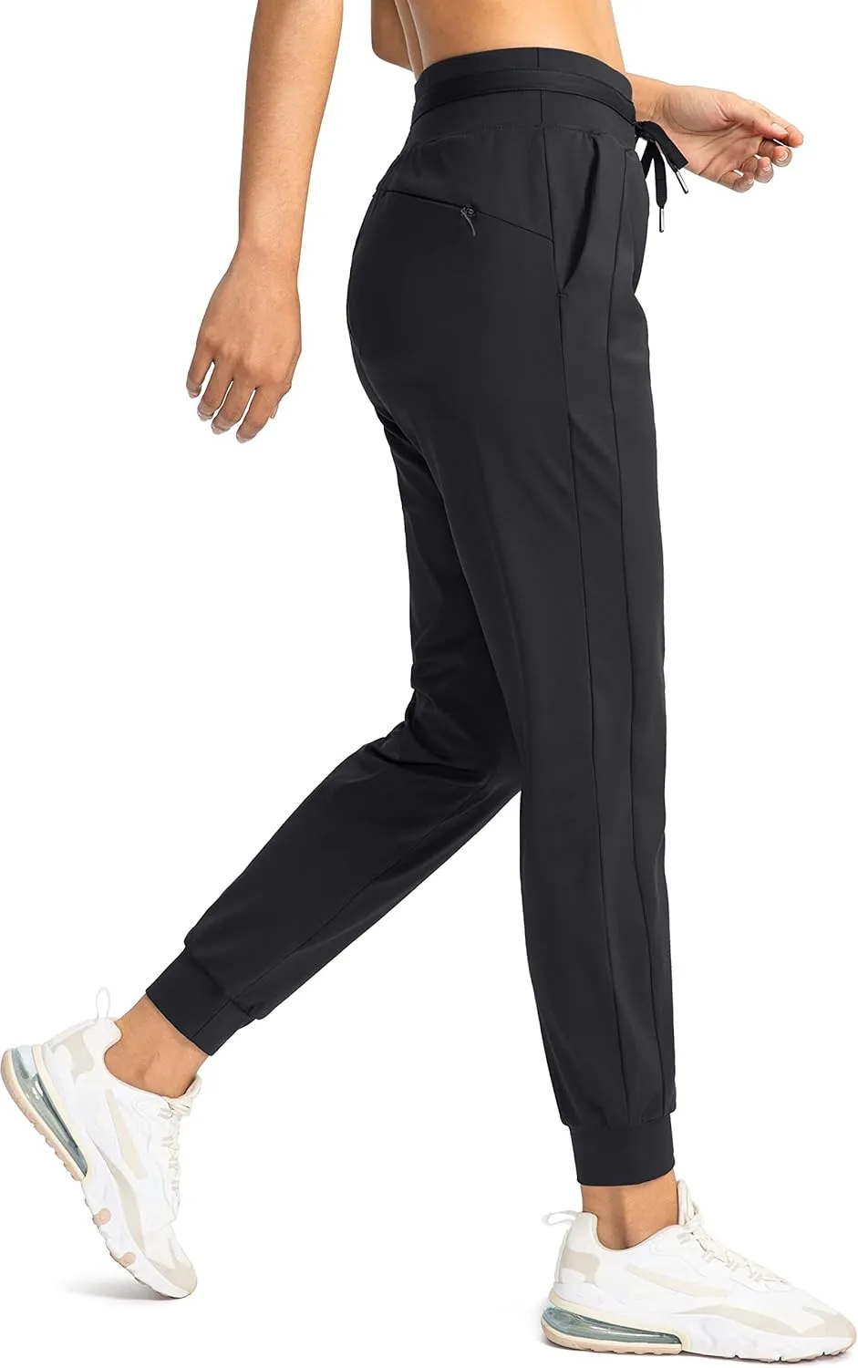 G Gradual Women's Joggers Pants with Zipper Pockets High Waisted Athletic Tapered Sweatpants for Women Workout Lounge