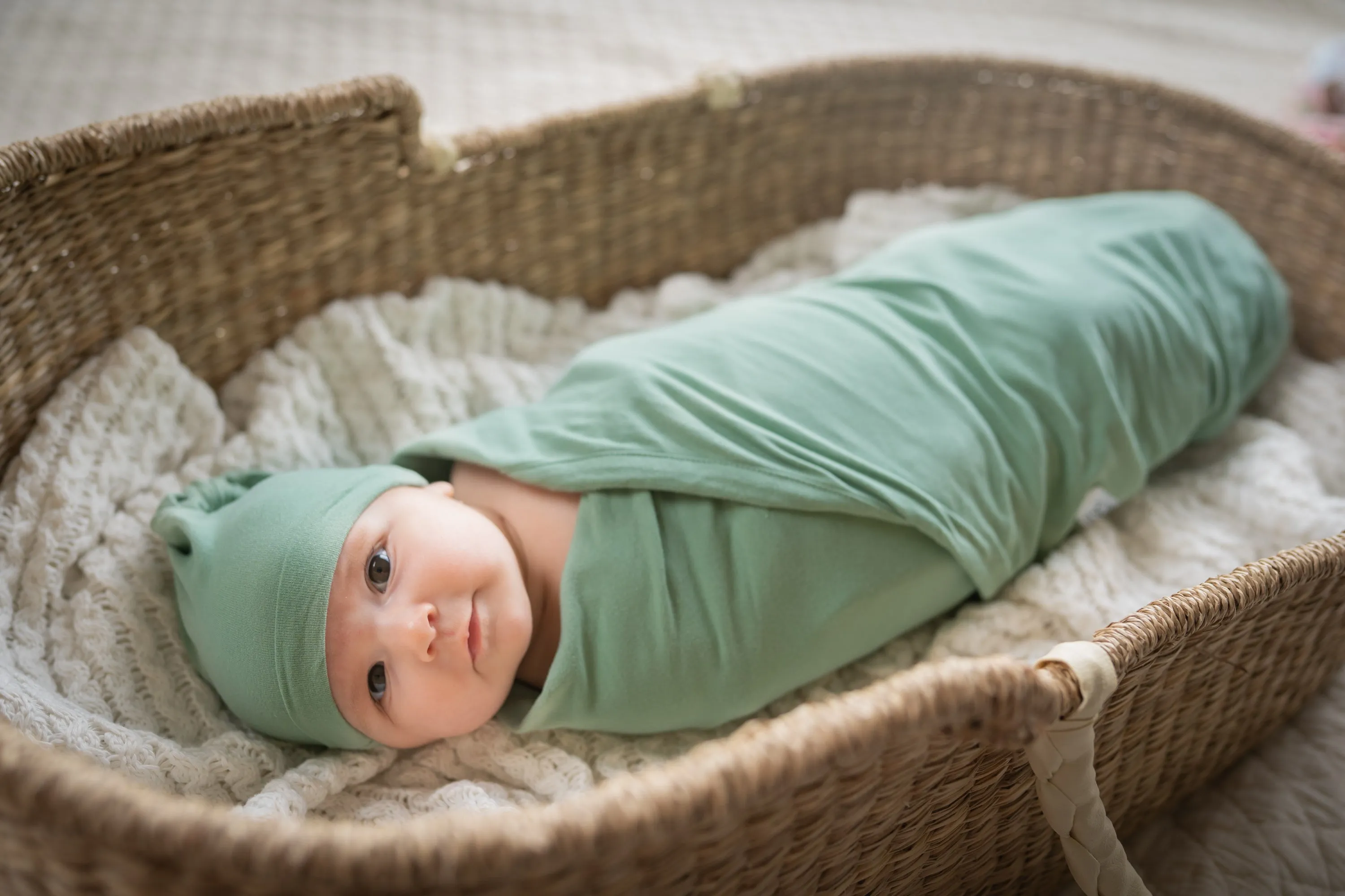 Gia Robe & Sage Newborn Swaddle Blanket Set