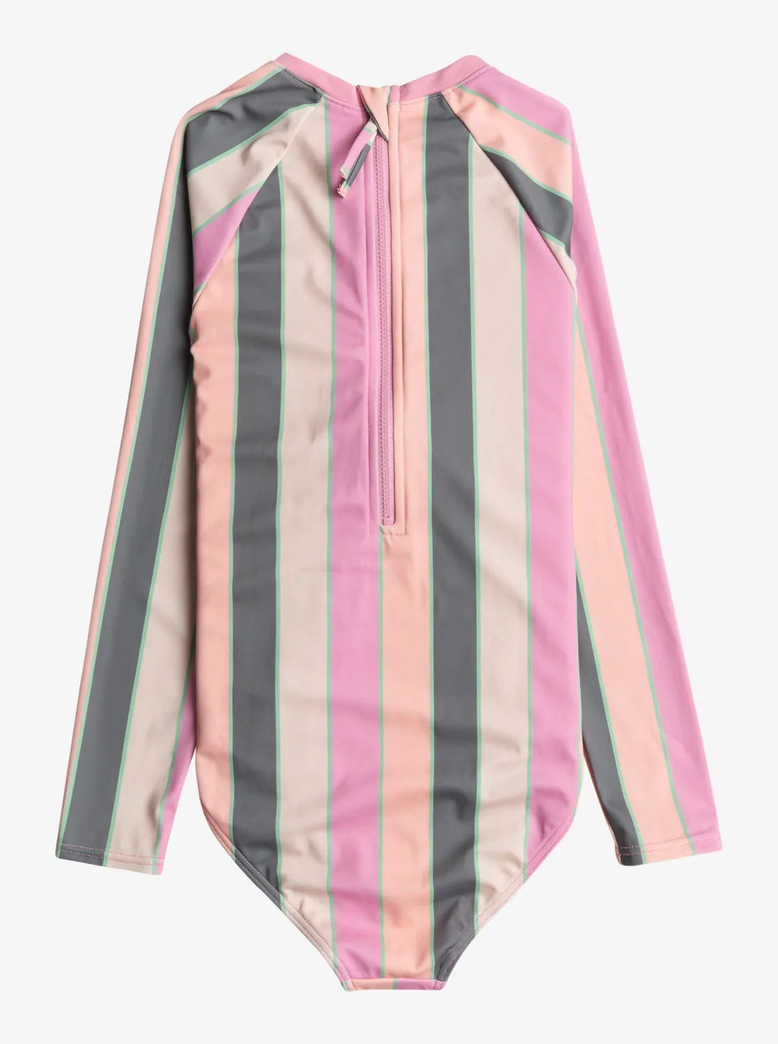Girls 7-16 Very Vista One-Piece Rashguard - Agave Green Very Vista Stripe