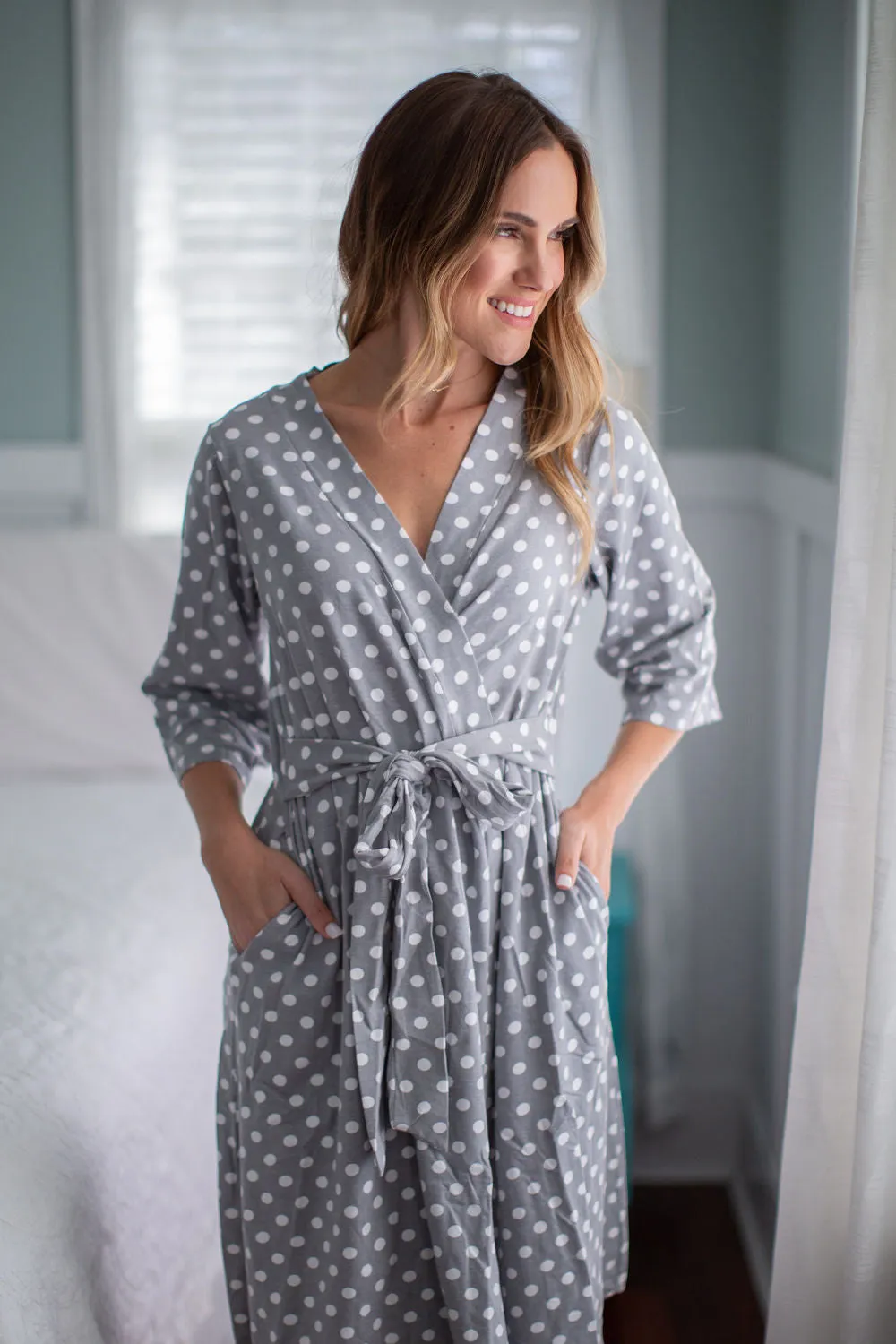 Lisa Robe, Dad Hat, and Baby Swaddle & Hat Set