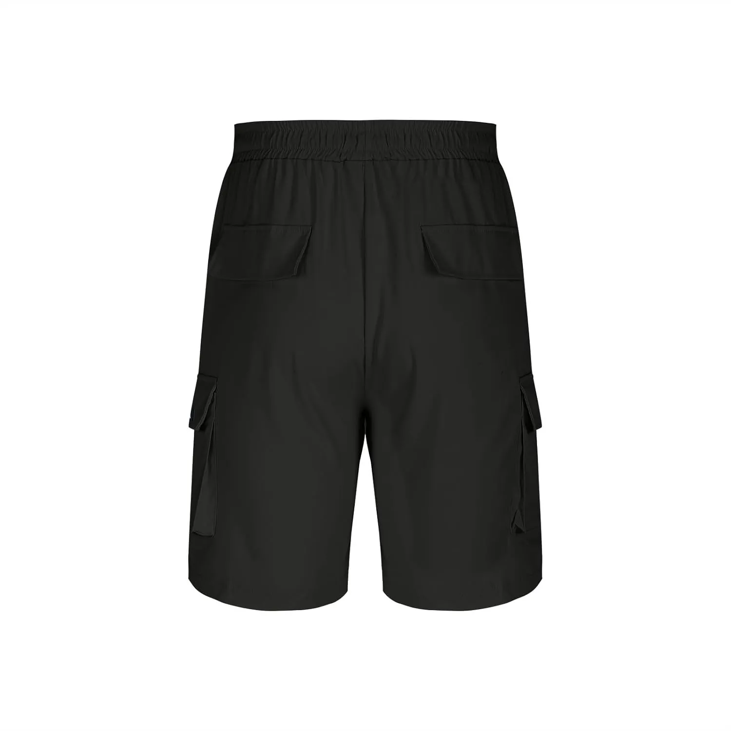 Men's Fashion Athletic Cargo Shorts Elastic Waist Quick-Dry Moisture-Wicking Workout Fitness Hiking Short Pants