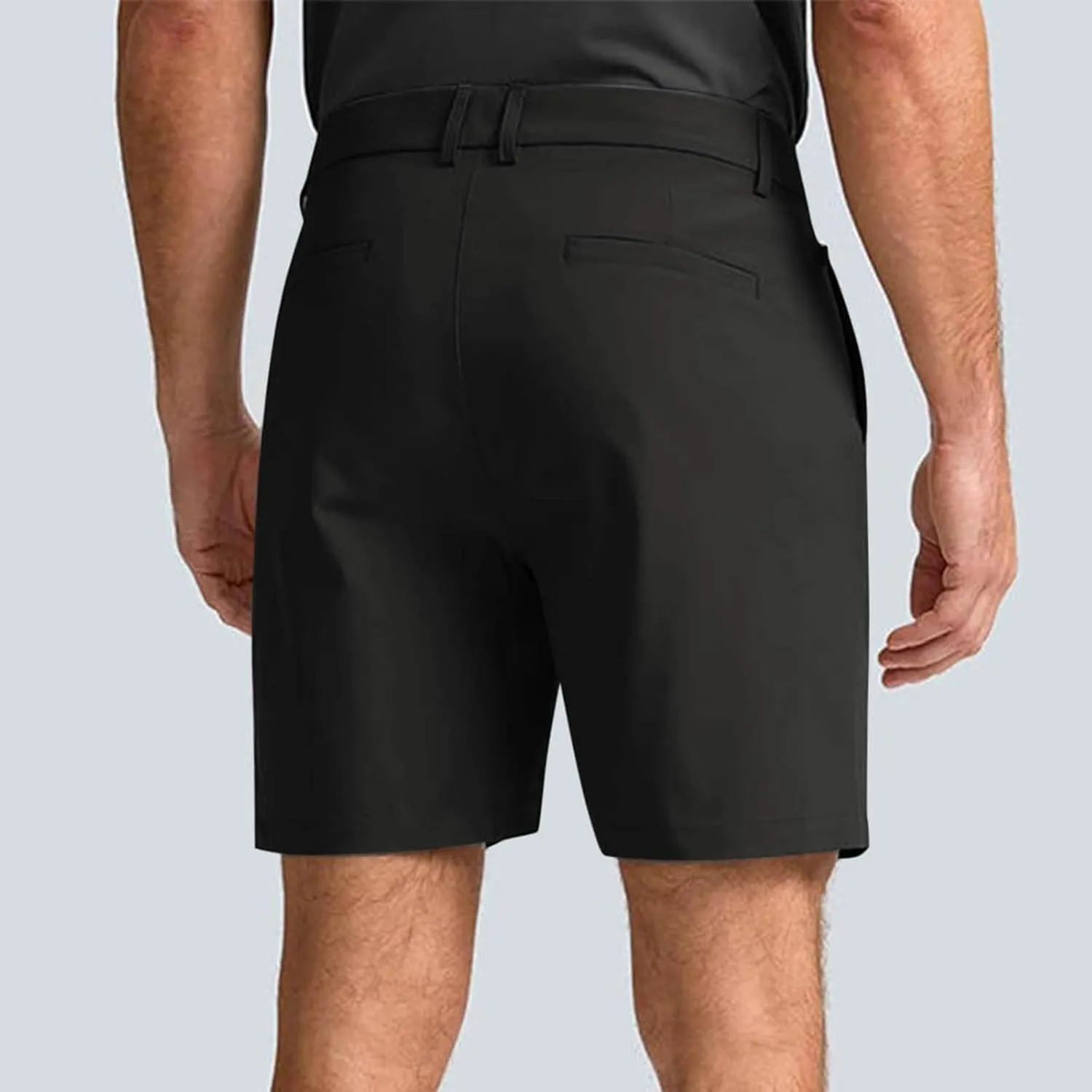 Men's Golf Dress Shorts Flat Front Hybrid 7 Inch Shorts Lightweight Quick Dry Chino Casual Short Pants with Pockets