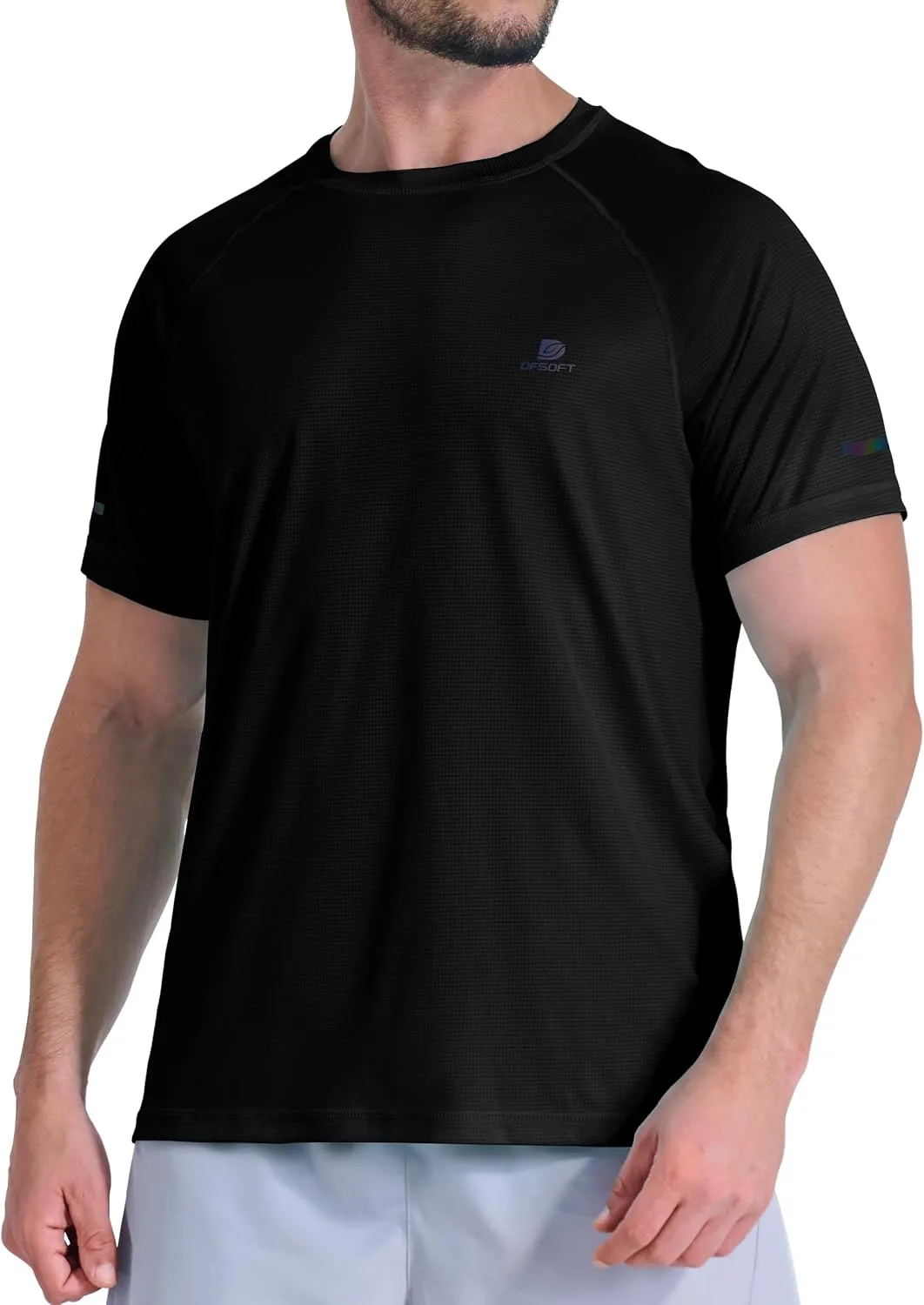 Men's Summer Short Sleeve Shirts Quick Dry Workout Lightweight T-Shirts Gym Running Swim Athletic Shirt