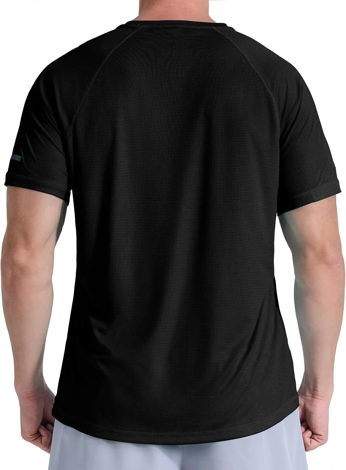 Men's Summer Short Sleeve Shirts Quick Dry Workout Lightweight T-Shirts Gym Running Swim Athletic Shirt