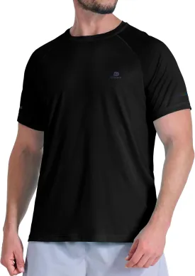 Men's Summer Short Sleeve Shirts Quick Dry Workout Lightweight T-Shirts Gym Running Swim Athletic Shirt