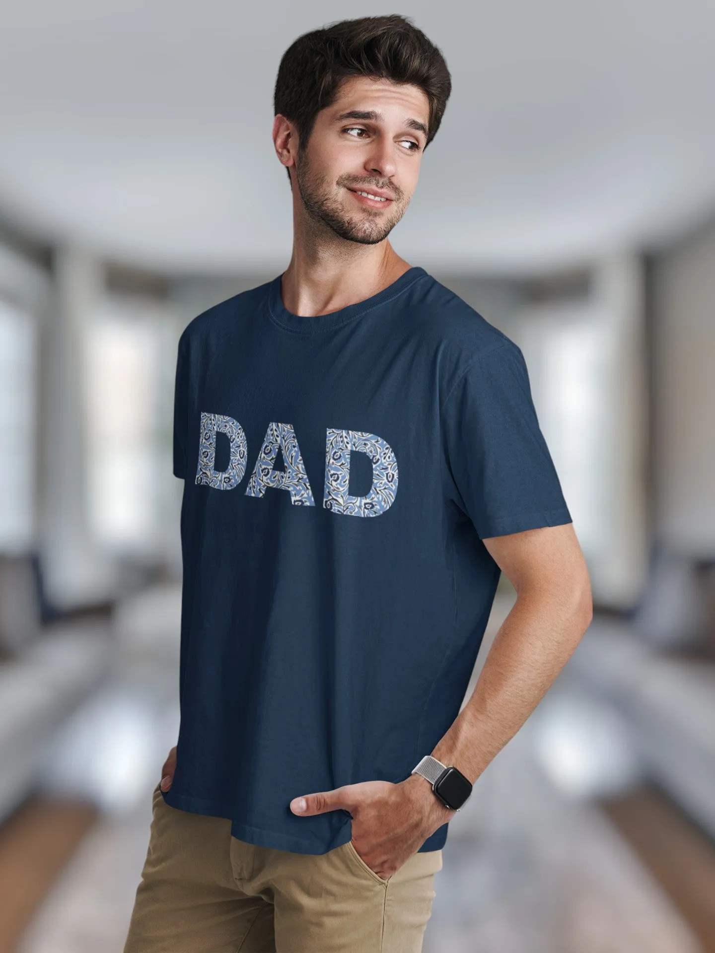 Natalia Robe & Newborn Swaddle Blanket Set & Dad T-Shirt