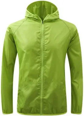 Plus Size Womens Sun Protection Hoodie Jacket Full Zip Quick Dry Waterproof Windbreaker Hiking Outdoor Oversized