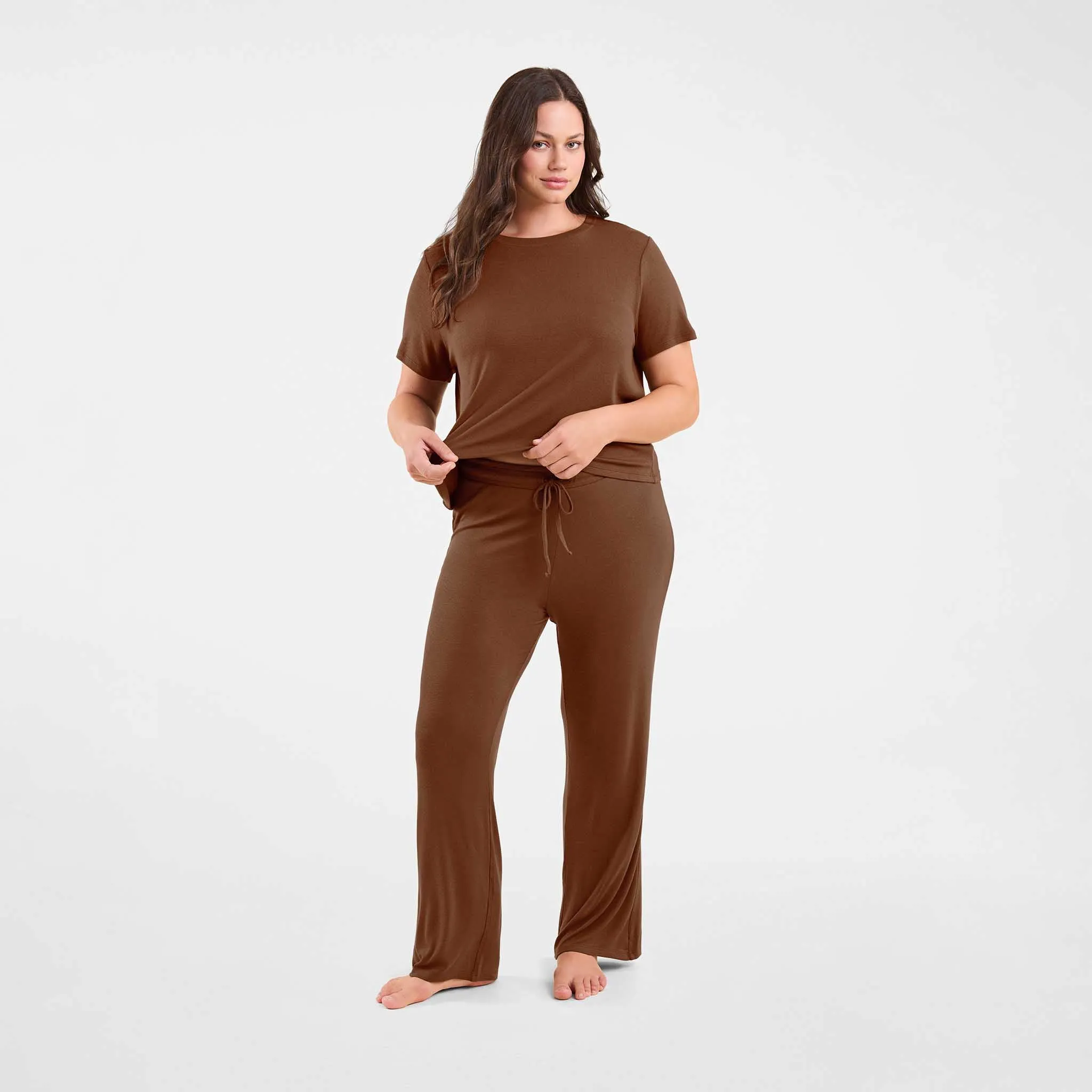 Ribbed Pajama Set