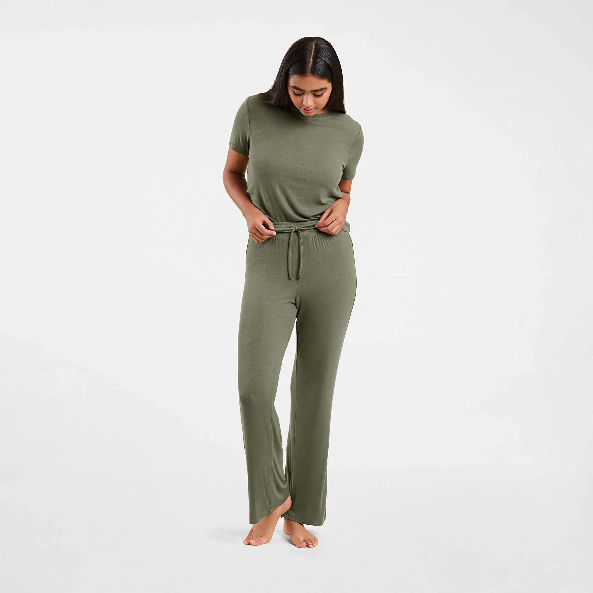 Ribbed Pajama Set