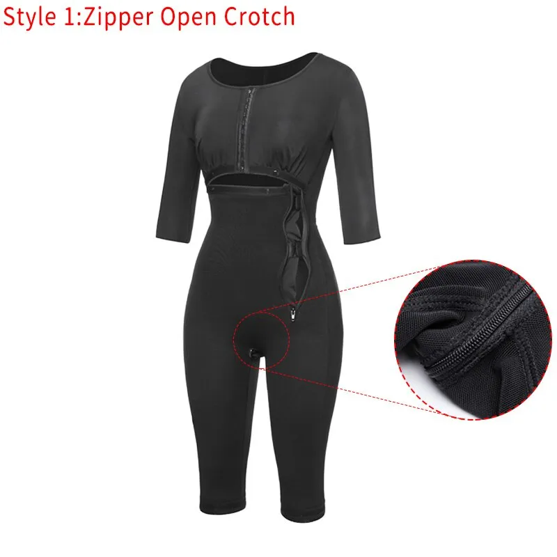 Seamless Full Body Bodysuit with Arm Slimming Shapewear