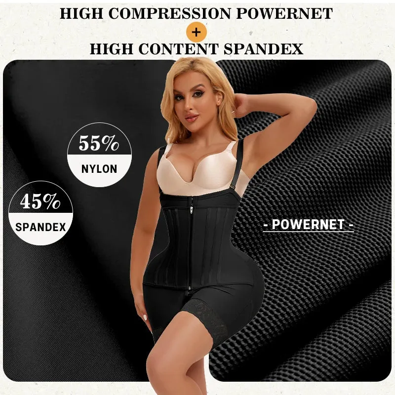 Trend4us Women's Shapewear Girdle Tummy Control Fajas Bodysuit