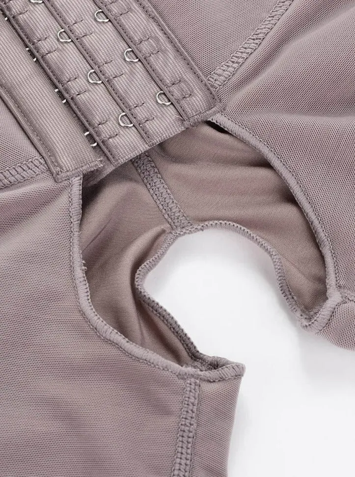 Wholesale Hook Open Crotch Three Hook Full Body Shaper Compression Garment
