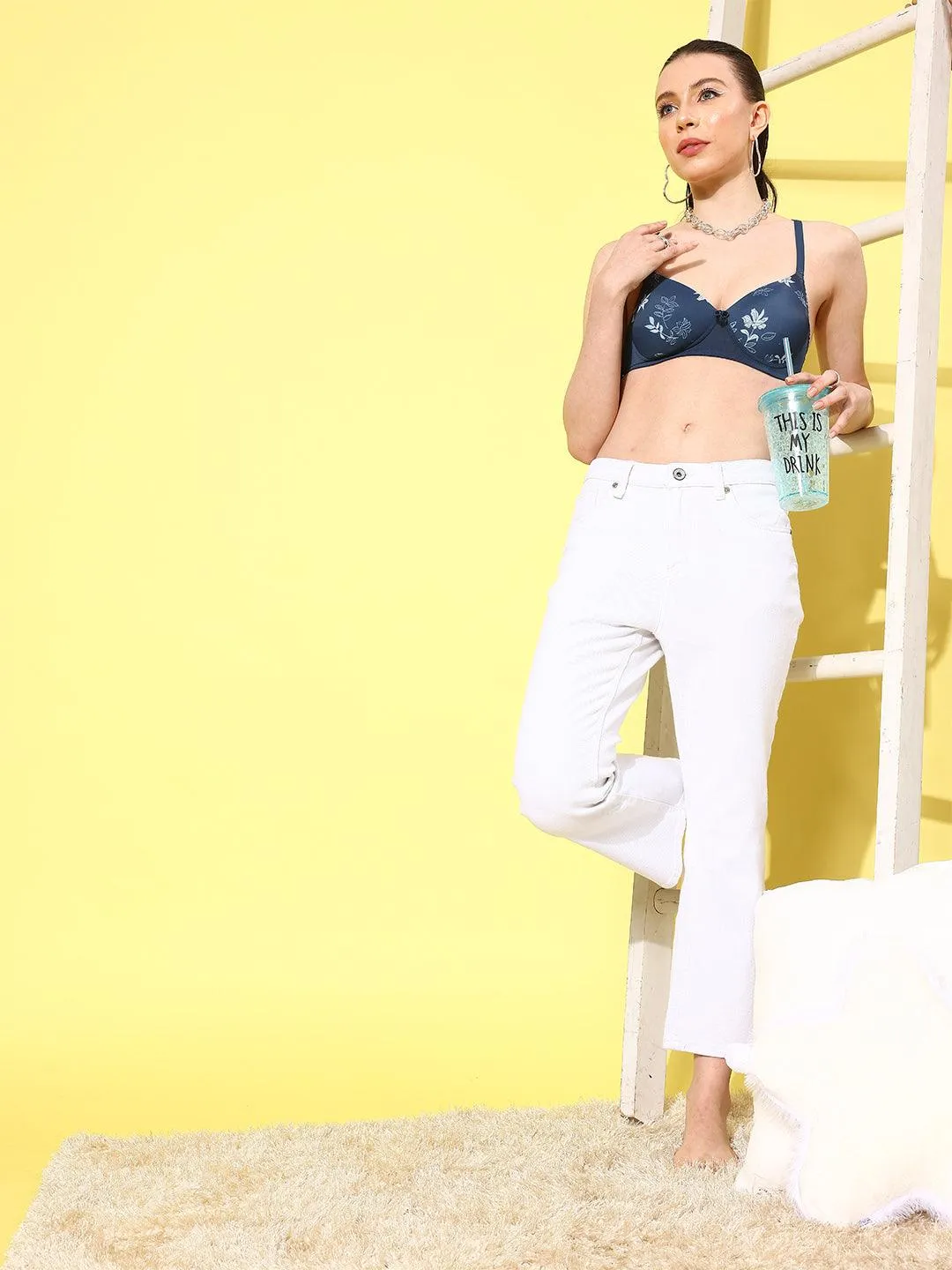 Women's Printed Lightly Padded Bra | BRA-4045-1 |