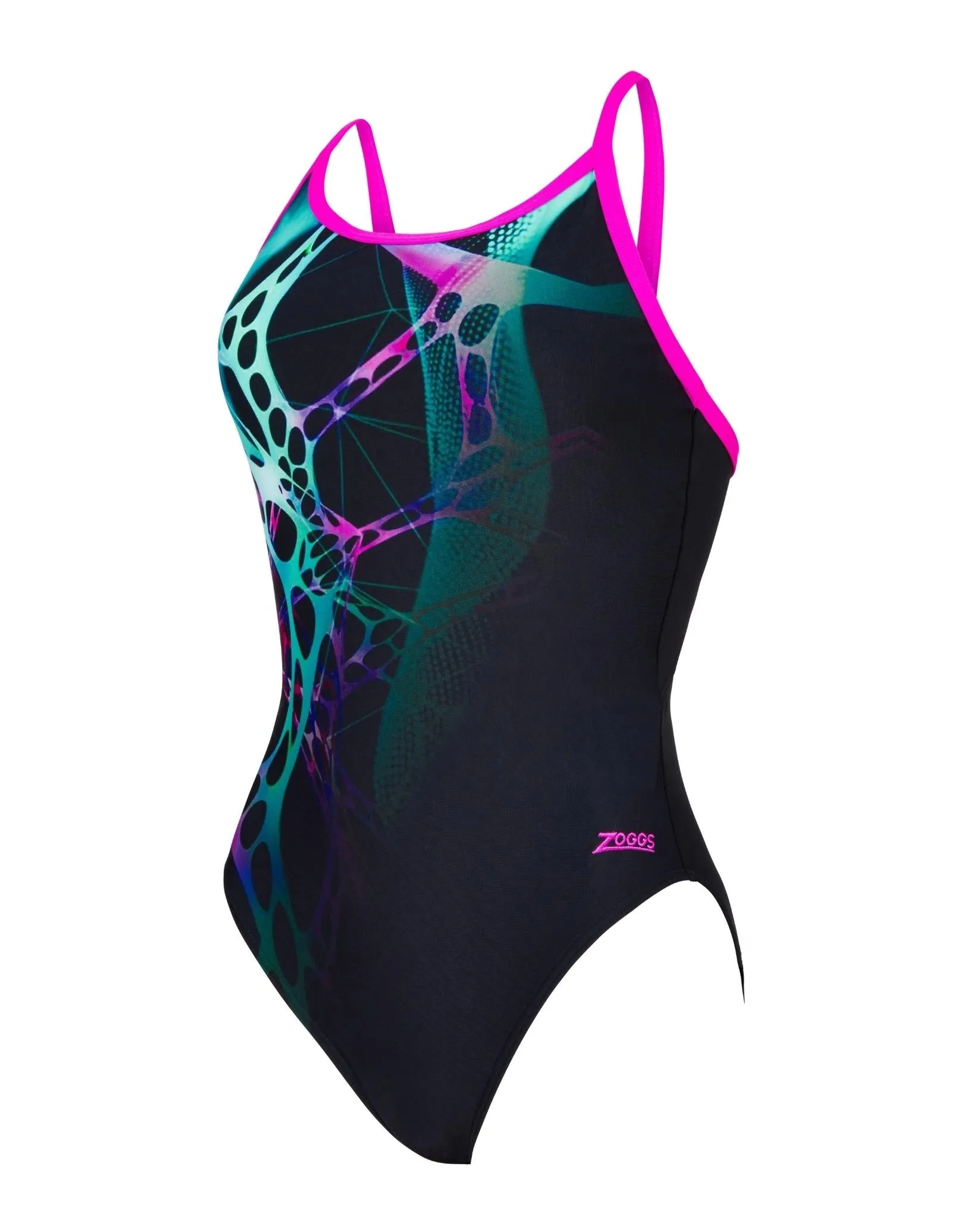 Zoggs Dynamo Print Sprintback Swimsuit